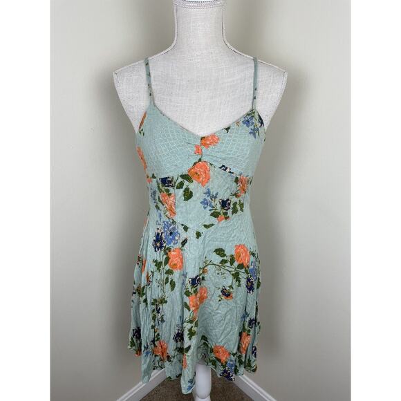 Free People Floral Mini Dress small - Picture 2 of 5